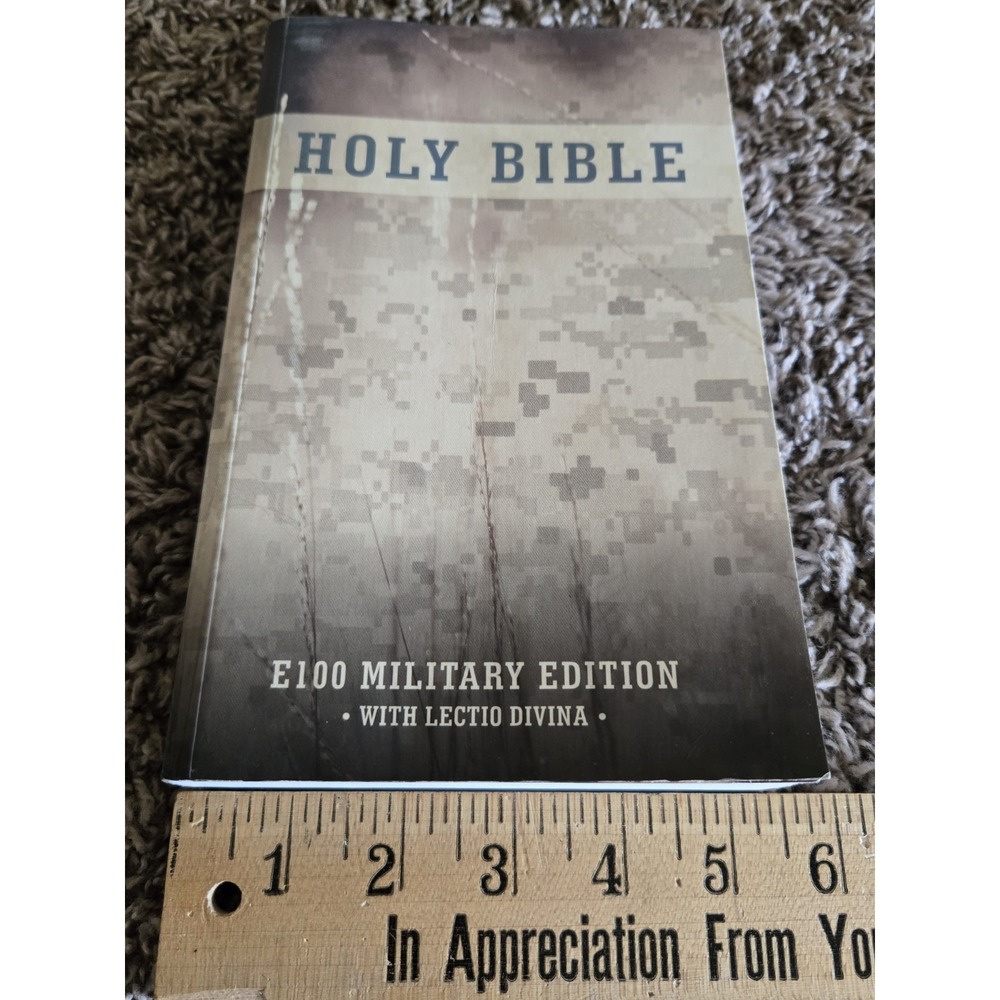 HOLY BIBLE E100 MILITARY EDITION  With Lection‎ Divina Paperback - Picture 12 of 13